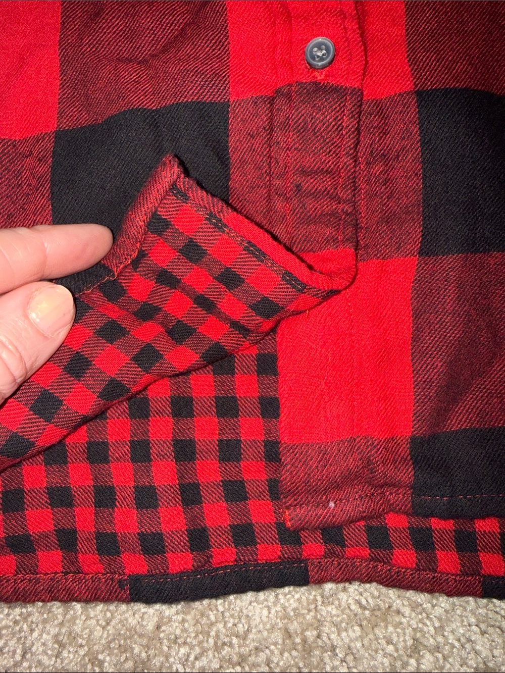 J Crew Classic Fit Boyfriend Flannel Shirt - Size 4 - Picture 5 of 8